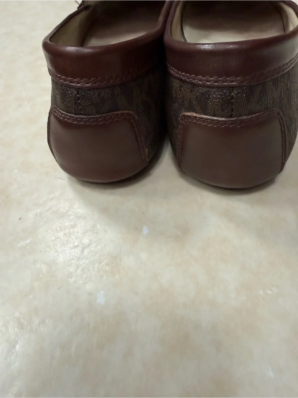 Michael Kors Hamilton brown logo loafers 81/2